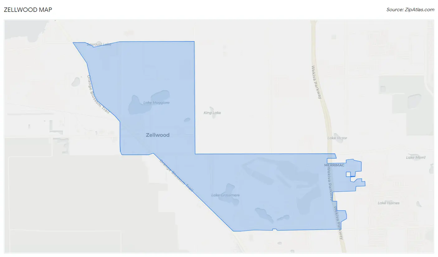 Zellwood Map