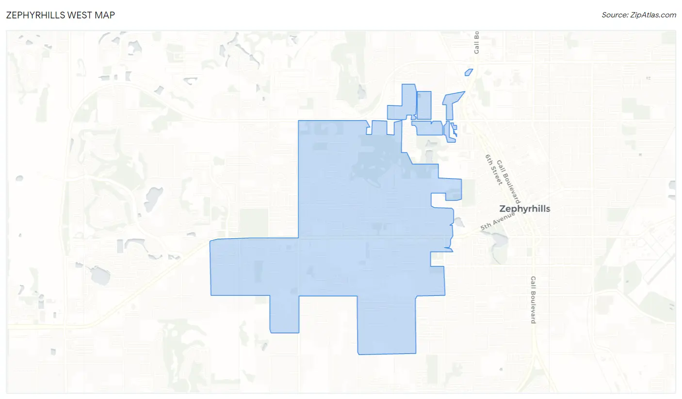 Zephyrhills West Map