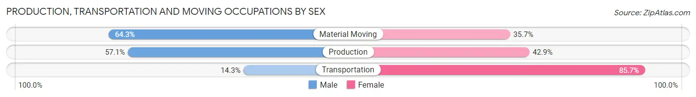 Production, Transportation and Moving Occupations by Sex in Ailey
