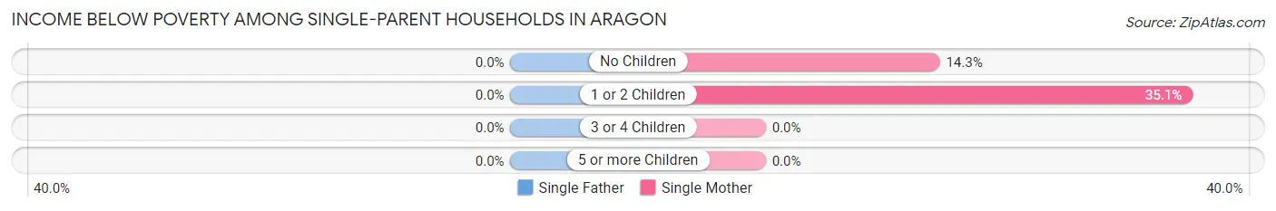 Income Below Poverty Among Single-Parent Households in Aragon