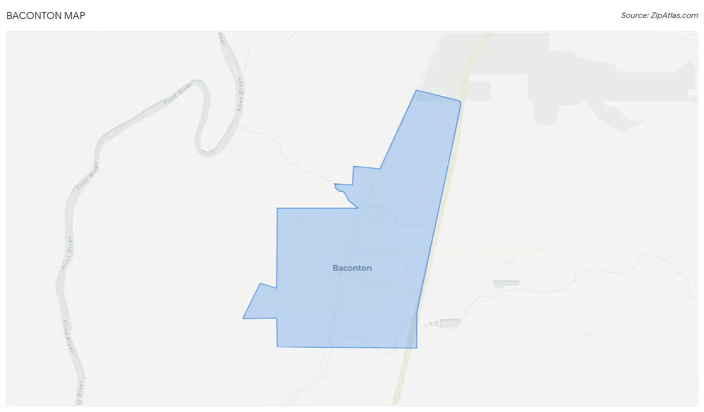 Baconton Map