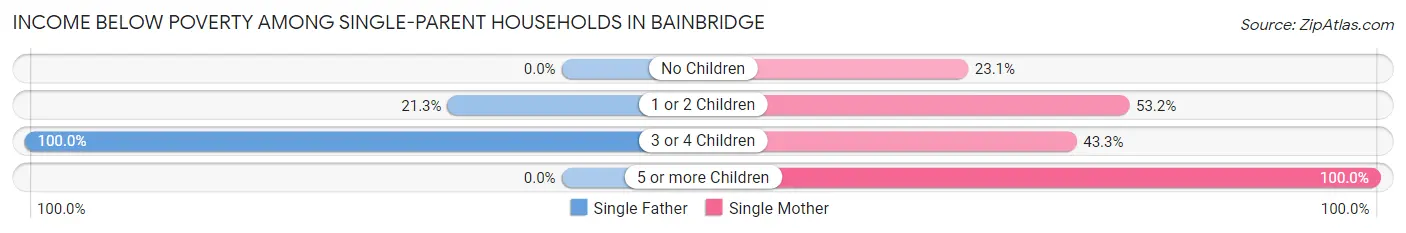Income Below Poverty Among Single-Parent Households in Bainbridge
