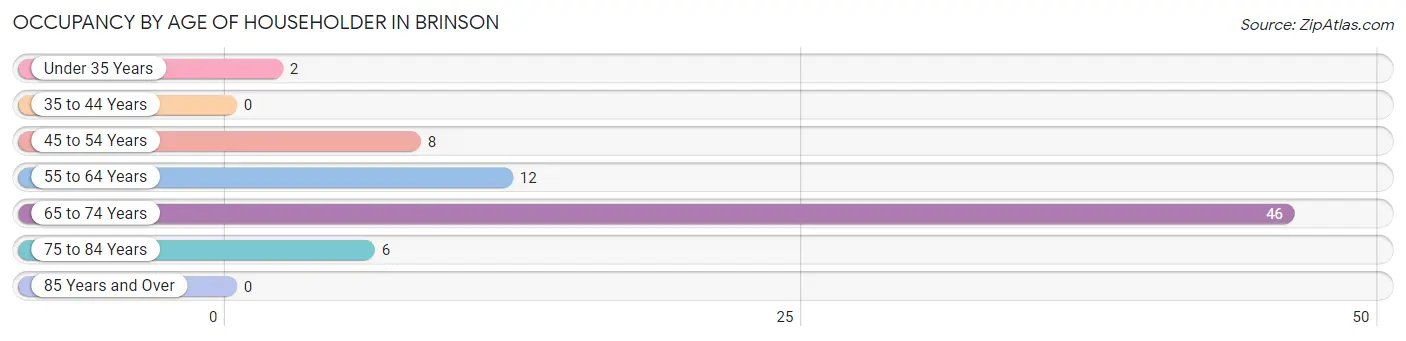 Occupancy by Age of Householder in Brinson