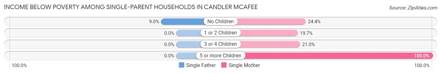 Income Below Poverty Among Single-Parent Households in Candler McAfee