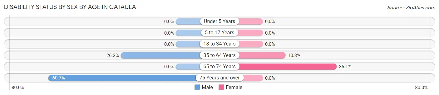 Disability Status by Sex by Age in Cataula