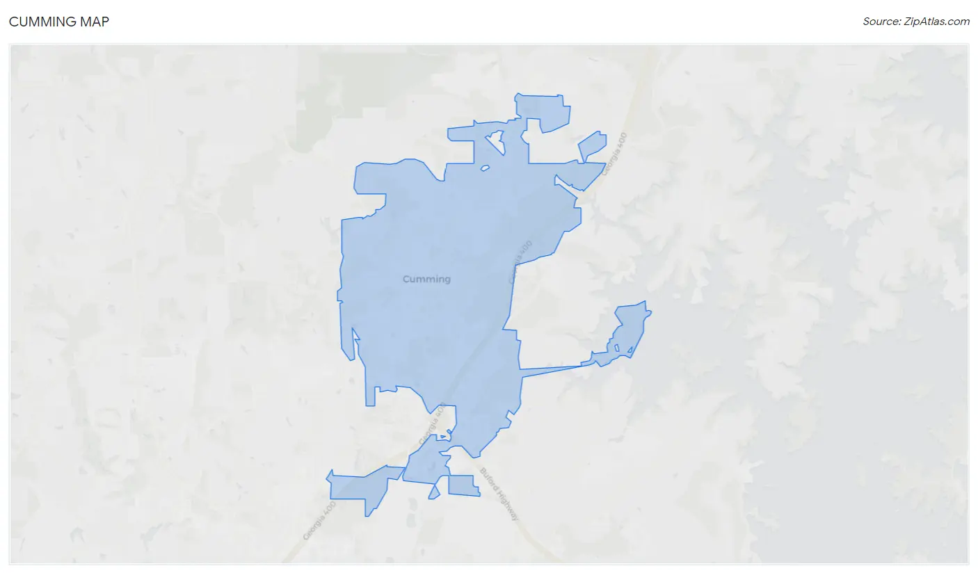 Cumming Map