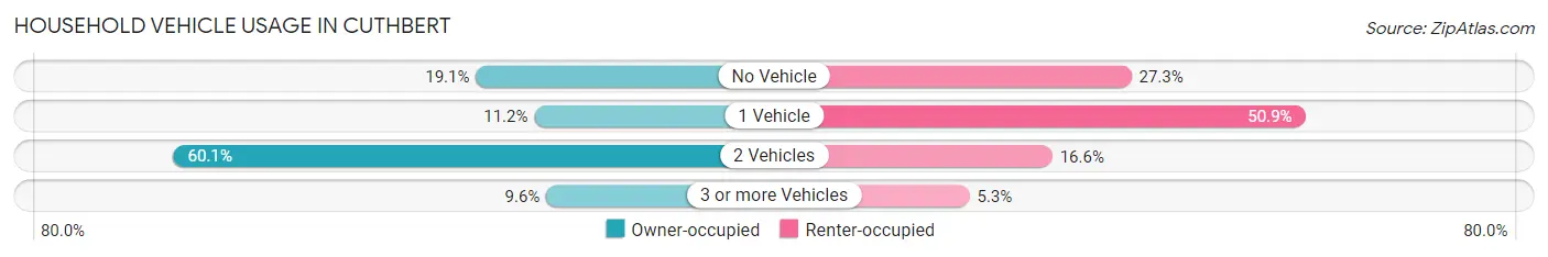 Household Vehicle Usage in Cuthbert