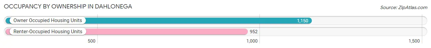 Occupancy by Ownership in Dahlonega