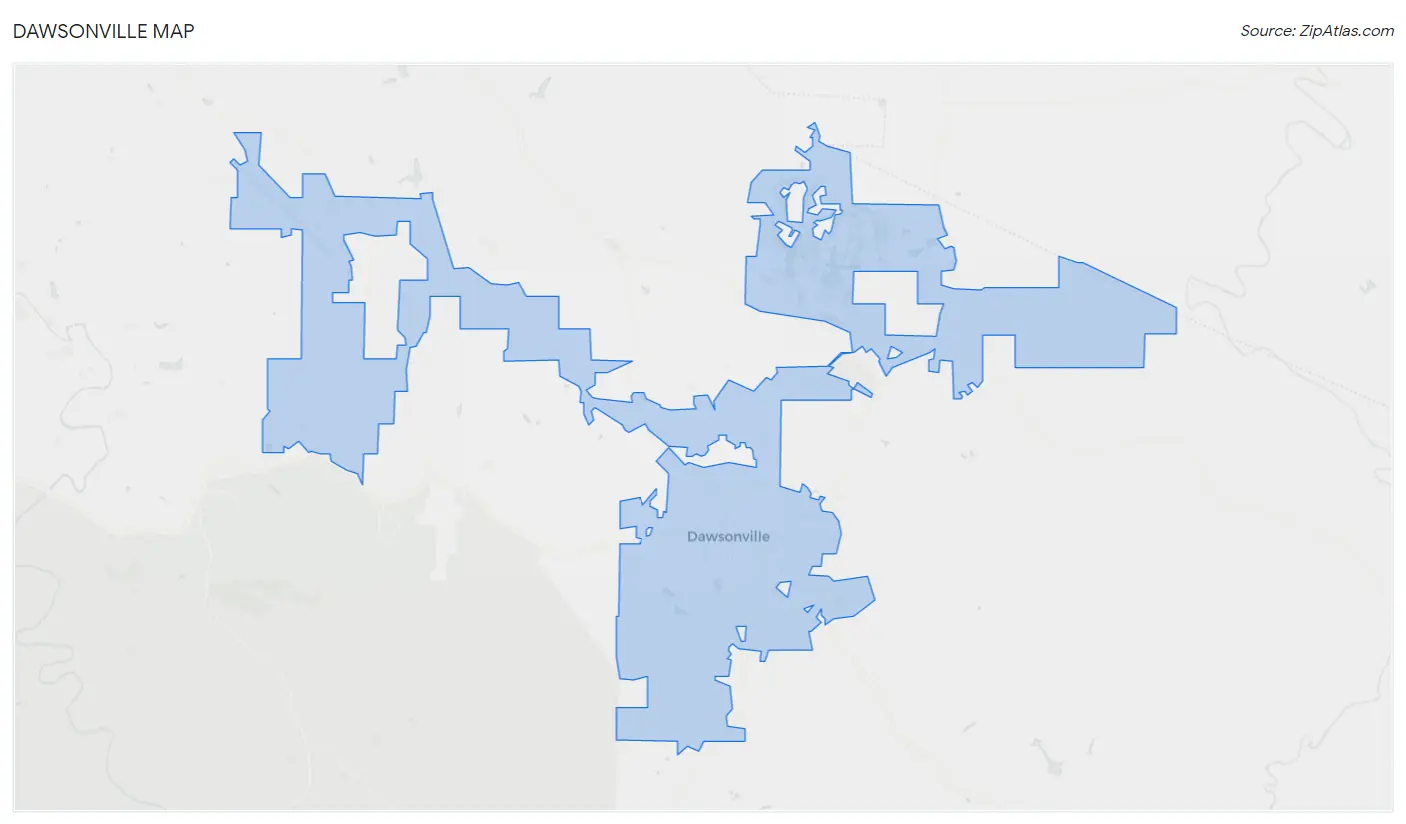 Dawsonville Map