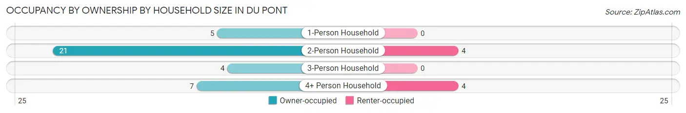 Occupancy by Ownership by Household Size in Du Pont