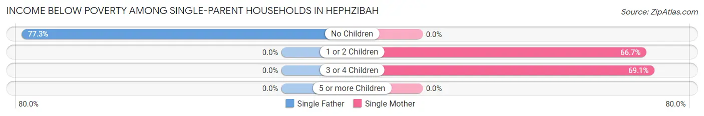 Income Below Poverty Among Single-Parent Households in Hephzibah