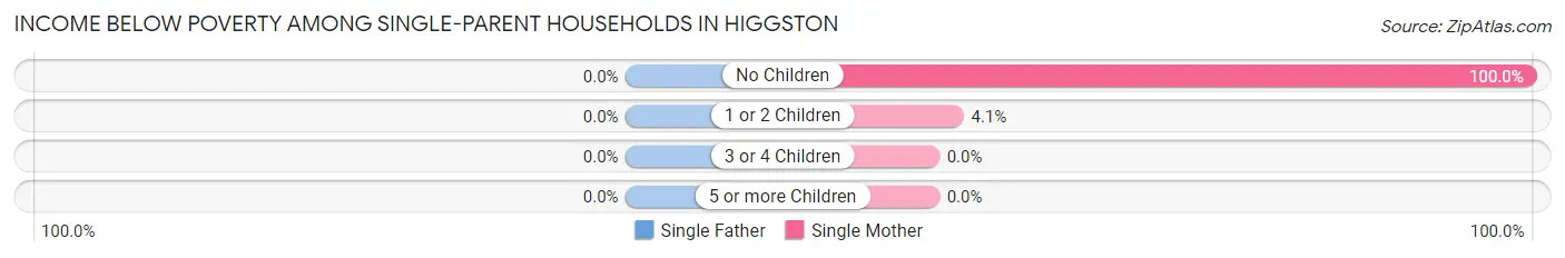 Income Below Poverty Among Single-Parent Households in Higgston