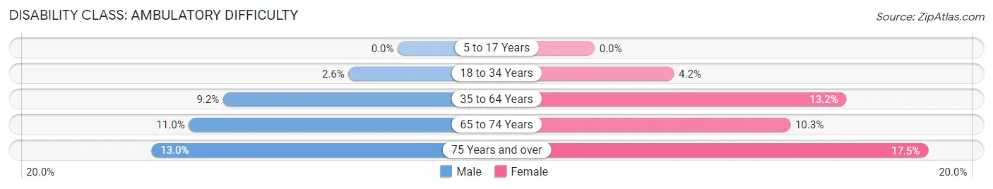 Disability in Lindale: <span>Ambulatory Difficulty</span>