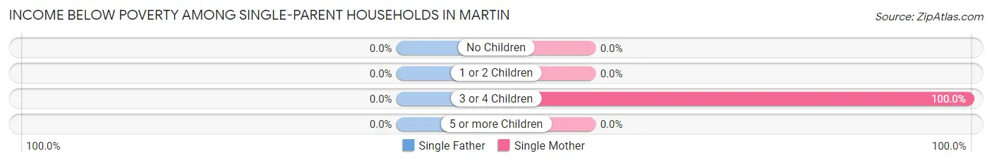 Income Below Poverty Among Single-Parent Households in Martin