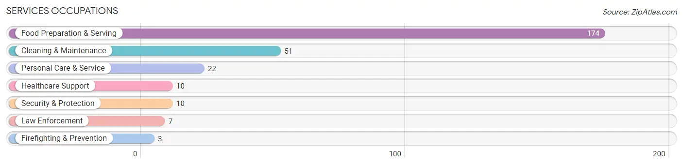 Services Occupations in McCaysville