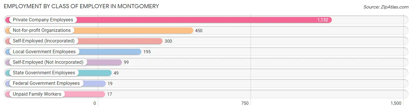 Employment by Class of Employer in Montgomery