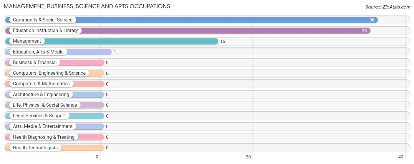 Management, Business, Science and Arts Occupations in Nunez