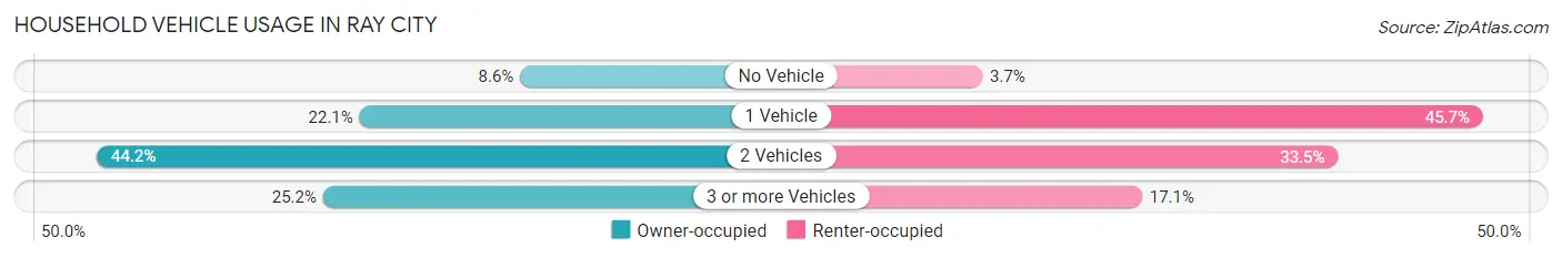 Household Vehicle Usage in Ray City