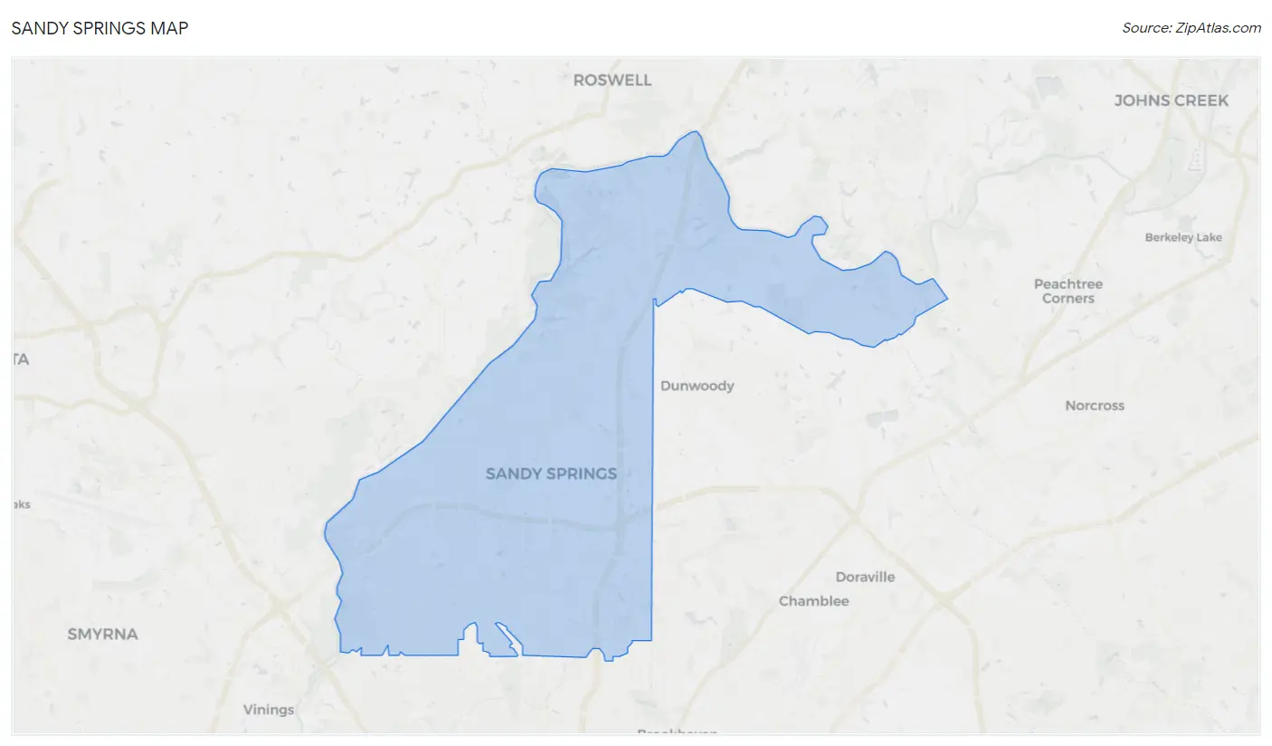 Sandy Springs Map