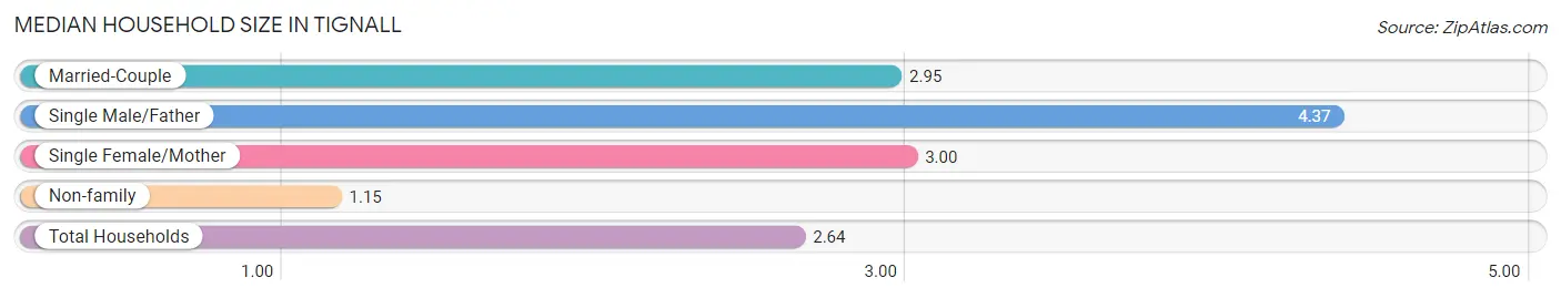 Median Household Size in Tignall