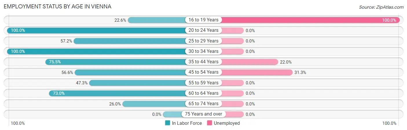 Employment Status by Age in Vienna