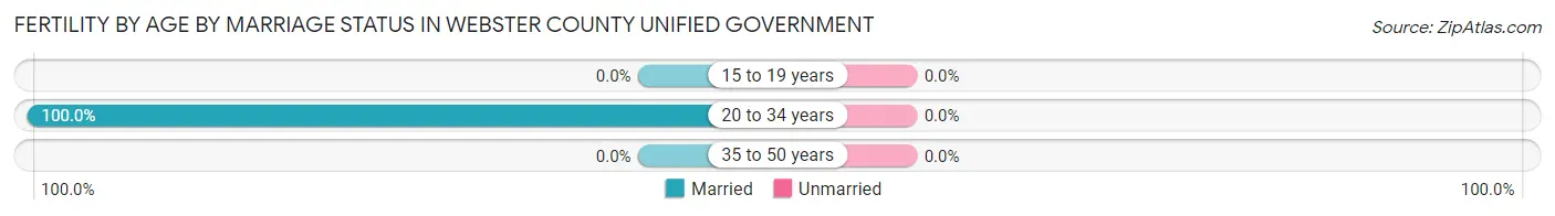 Female Fertility by Age by Marriage Status in Webster County unified government