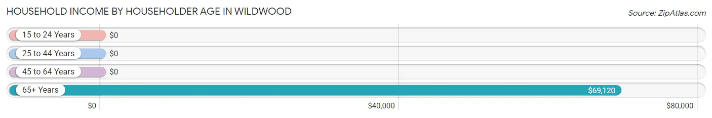 Household Income by Householder Age in Wildwood