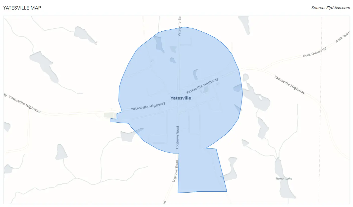 Yatesville Map