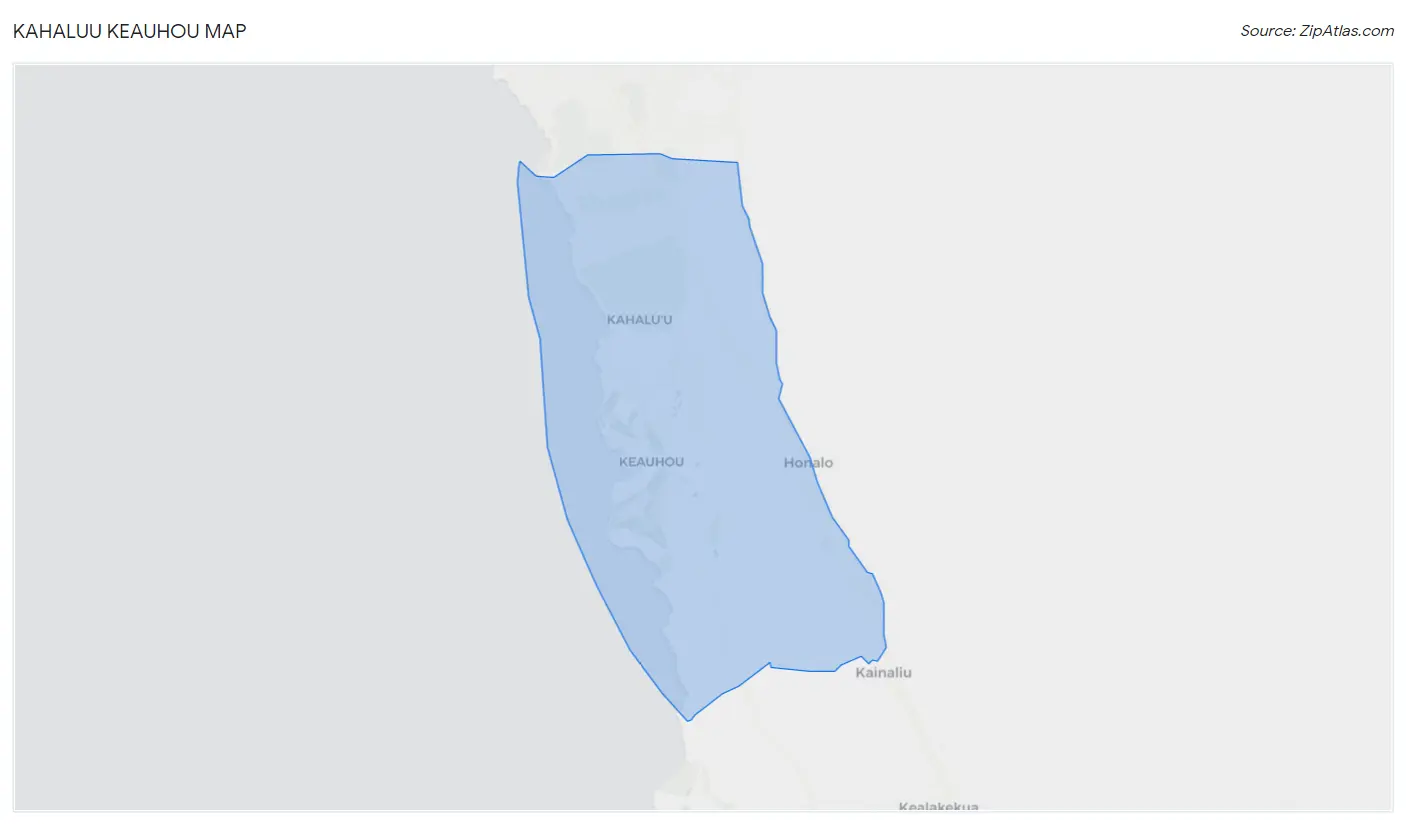 Kahaluu Keauhou Map