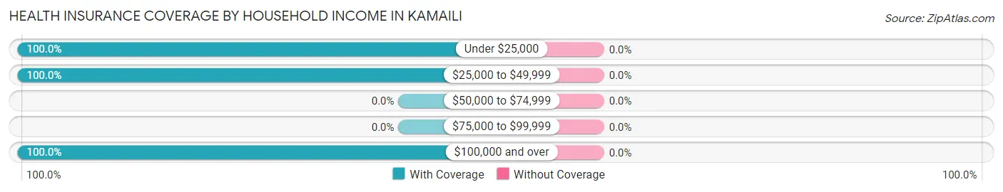 Health Insurance Coverage by Household Income in Kamaili