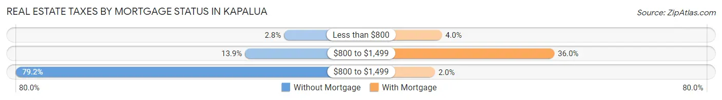 Real Estate Taxes by Mortgage Status in Kapalua
