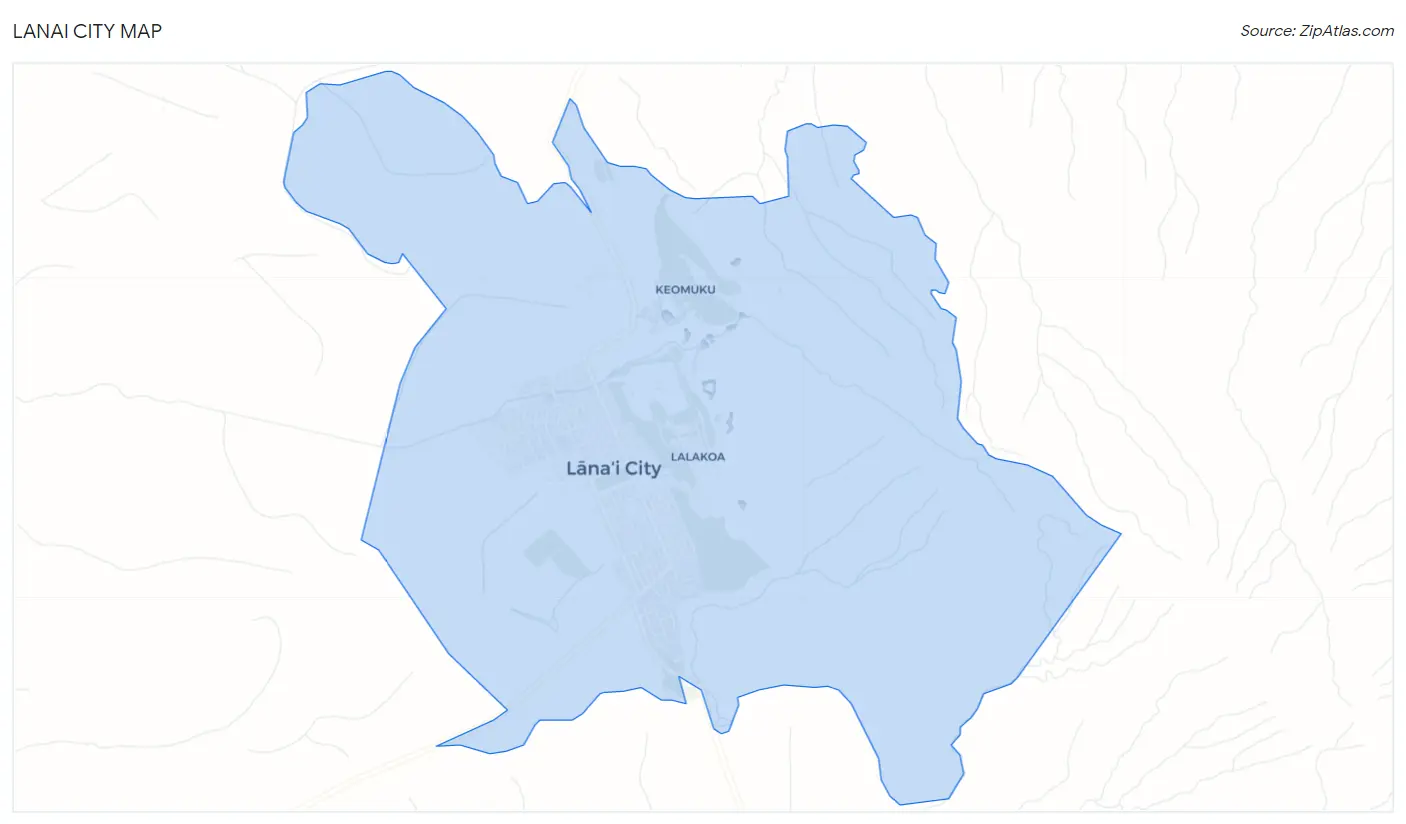 Lanai City Map