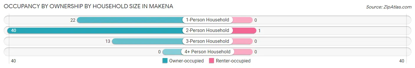 Occupancy by Ownership by Household Size in Makena