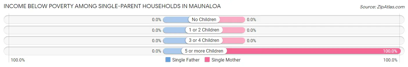 Income Below Poverty Among Single-Parent Households in Maunaloa