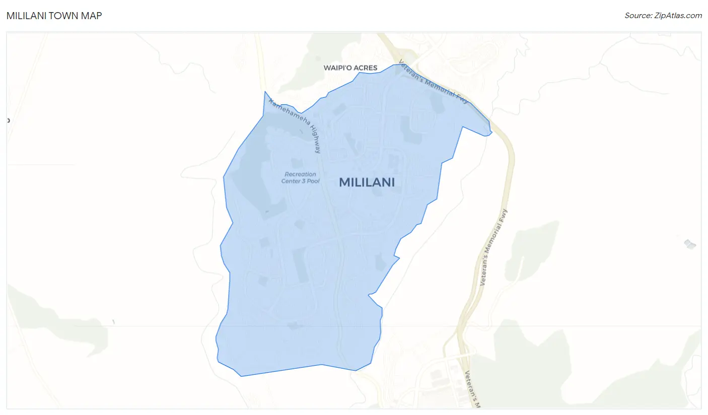 Mililani Town Map