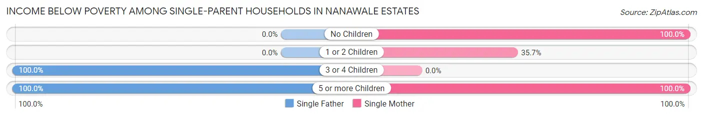 Income Below Poverty Among Single-Parent Households in Nanawale Estates