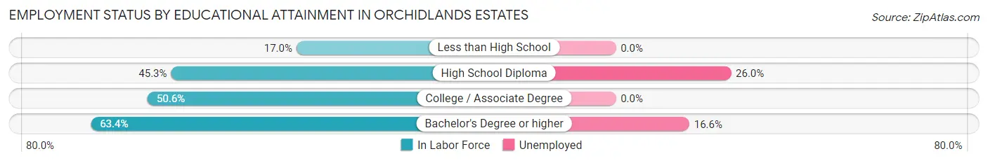 Employment Status by Educational Attainment in Orchidlands Estates