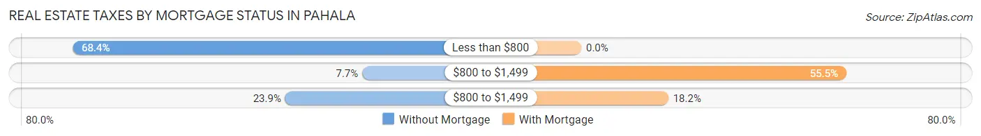 Real Estate Taxes by Mortgage Status in Pahala