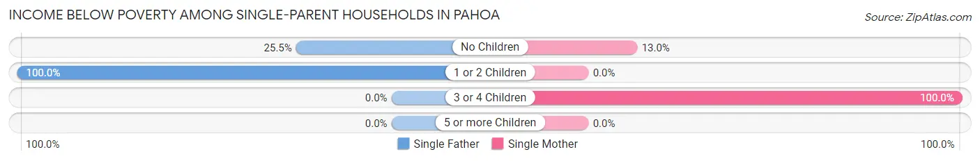 Income Below Poverty Among Single-Parent Households in Pahoa