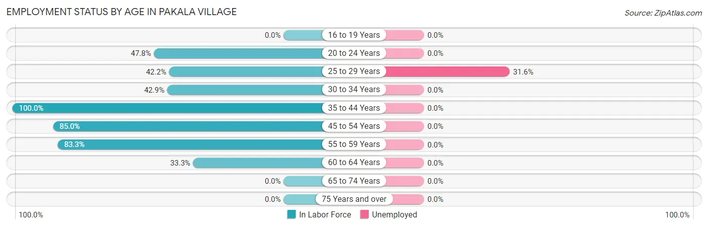 Employment Status by Age in Pakala Village