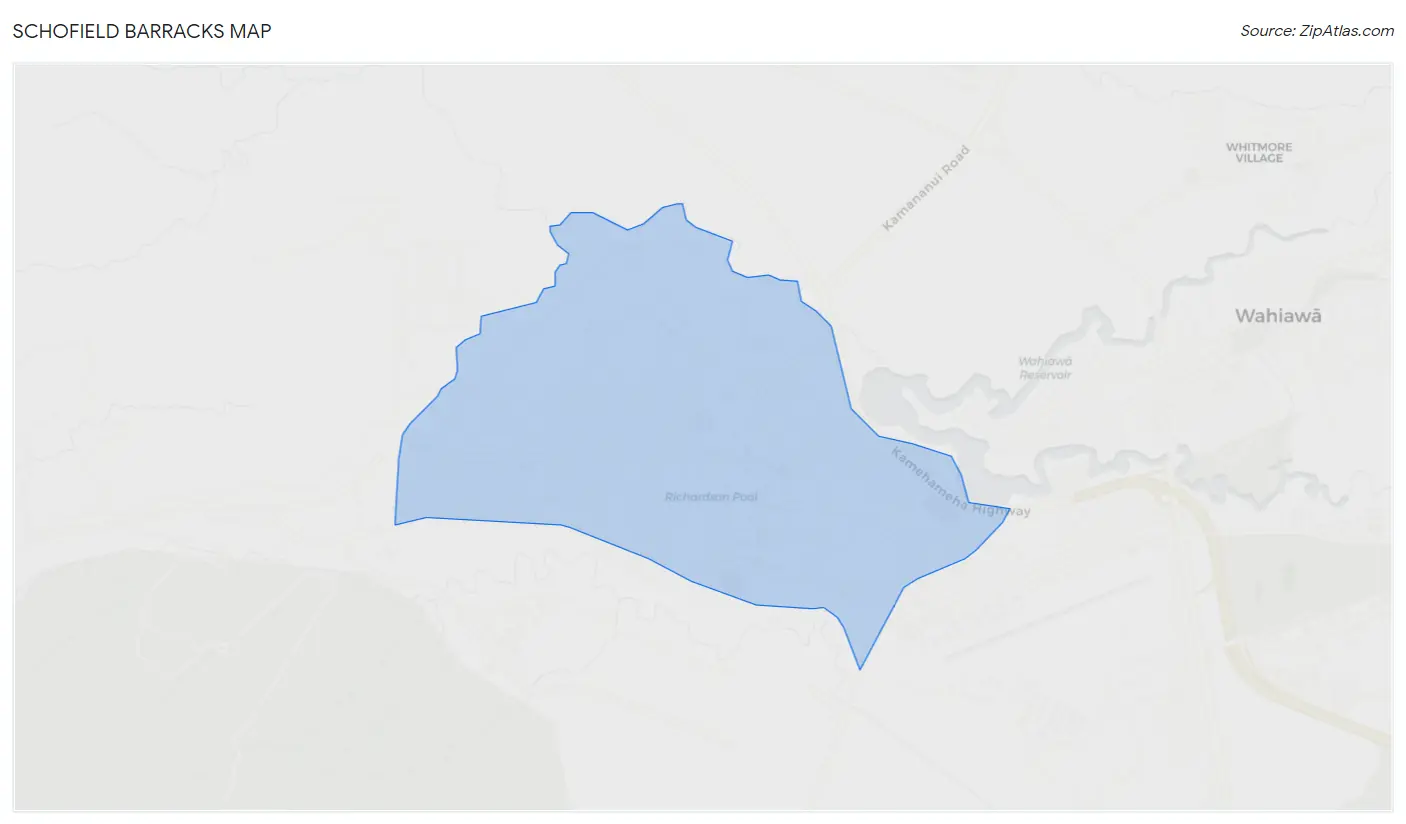 Schofield Barracks Map