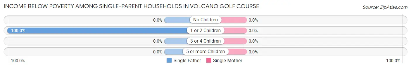 Income Below Poverty Among Single-Parent Households in Volcano Golf Course