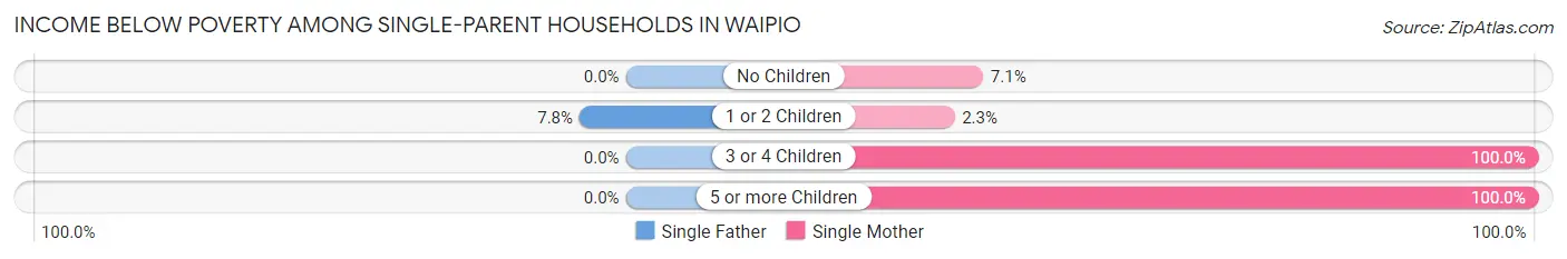 Income Below Poverty Among Single-Parent Households in Waipio