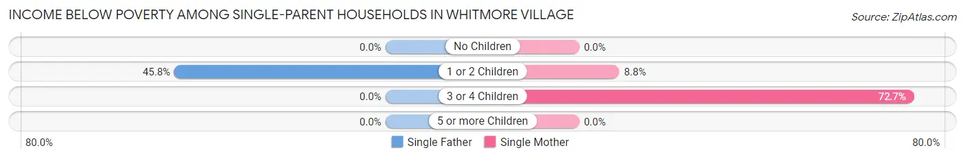 Income Below Poverty Among Single-Parent Households in Whitmore Village