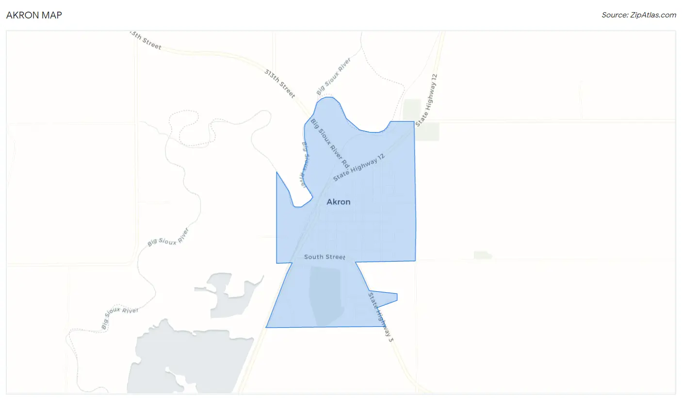 Akron Map