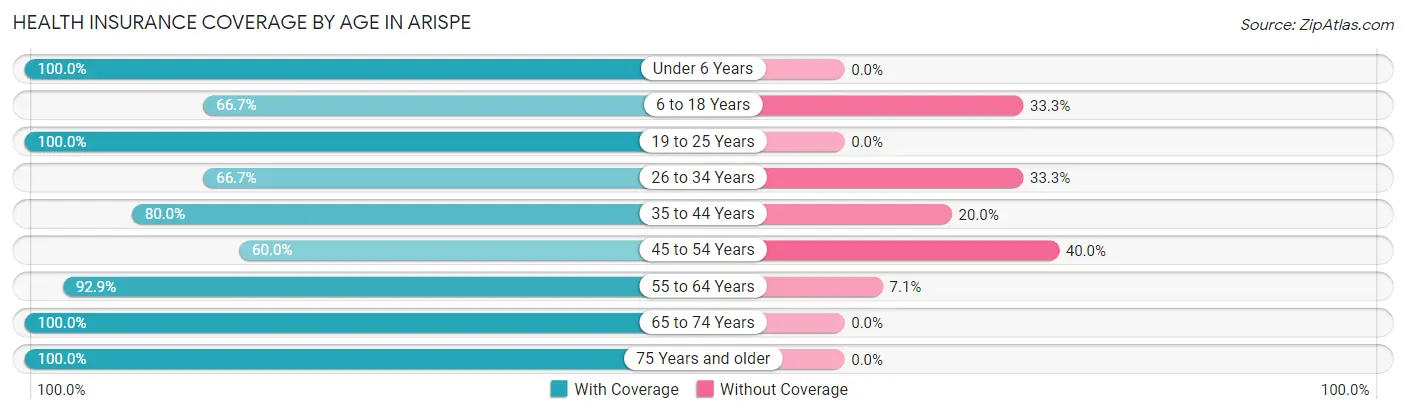 Health Insurance Coverage by Age in Arispe