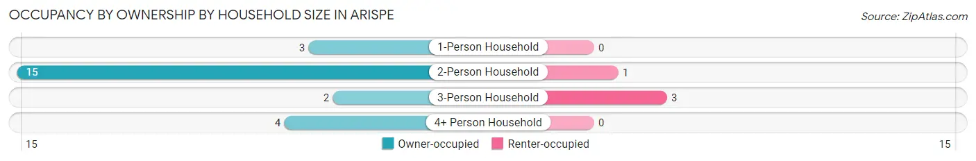 Occupancy by Ownership by Household Size in Arispe