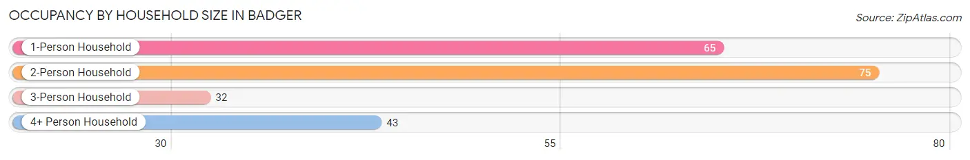 Occupancy by Household Size in Badger