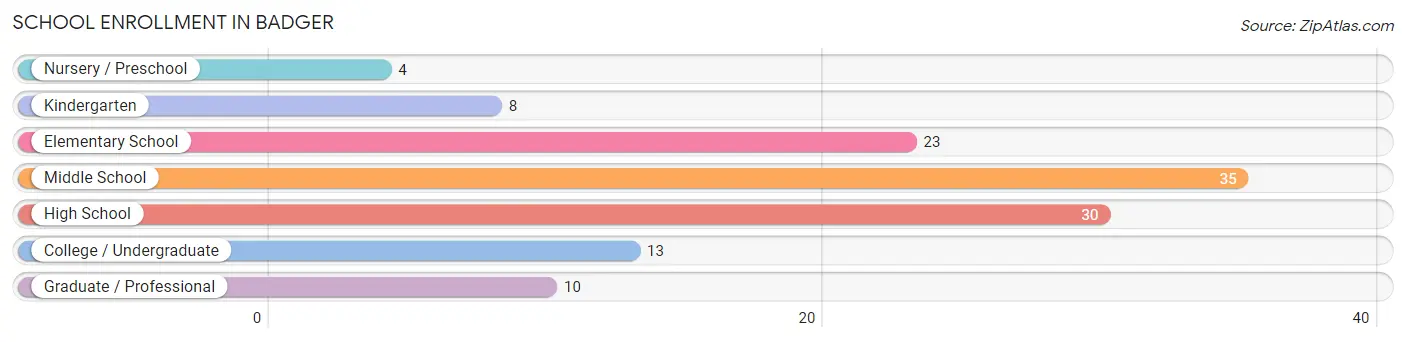 School Enrollment in Badger