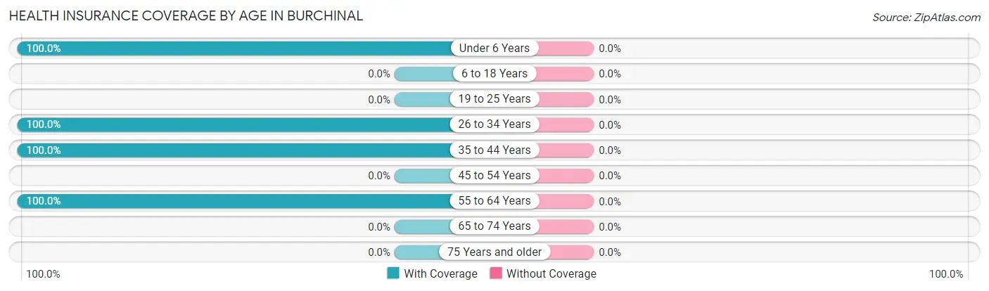 Health Insurance Coverage by Age in Burchinal